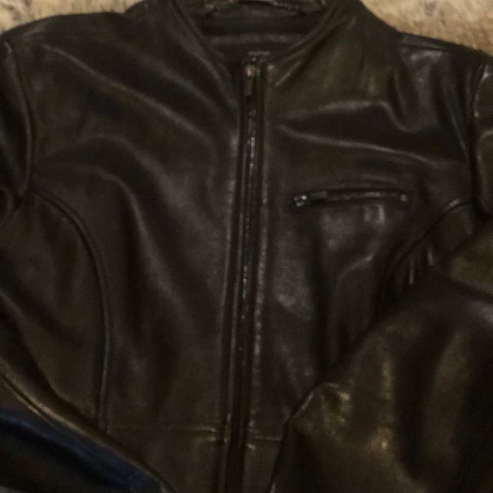 Women leather jacket